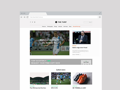 The Turf Website Design a league epl football soccer web web design