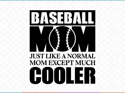 Cooler Baseball Mom baseball mom typography typography design