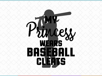 Baseball Princess | Baseball Mom baseball baseball bat baseball mom baseball typhography baseball typography mom typography svg typography typography design vector