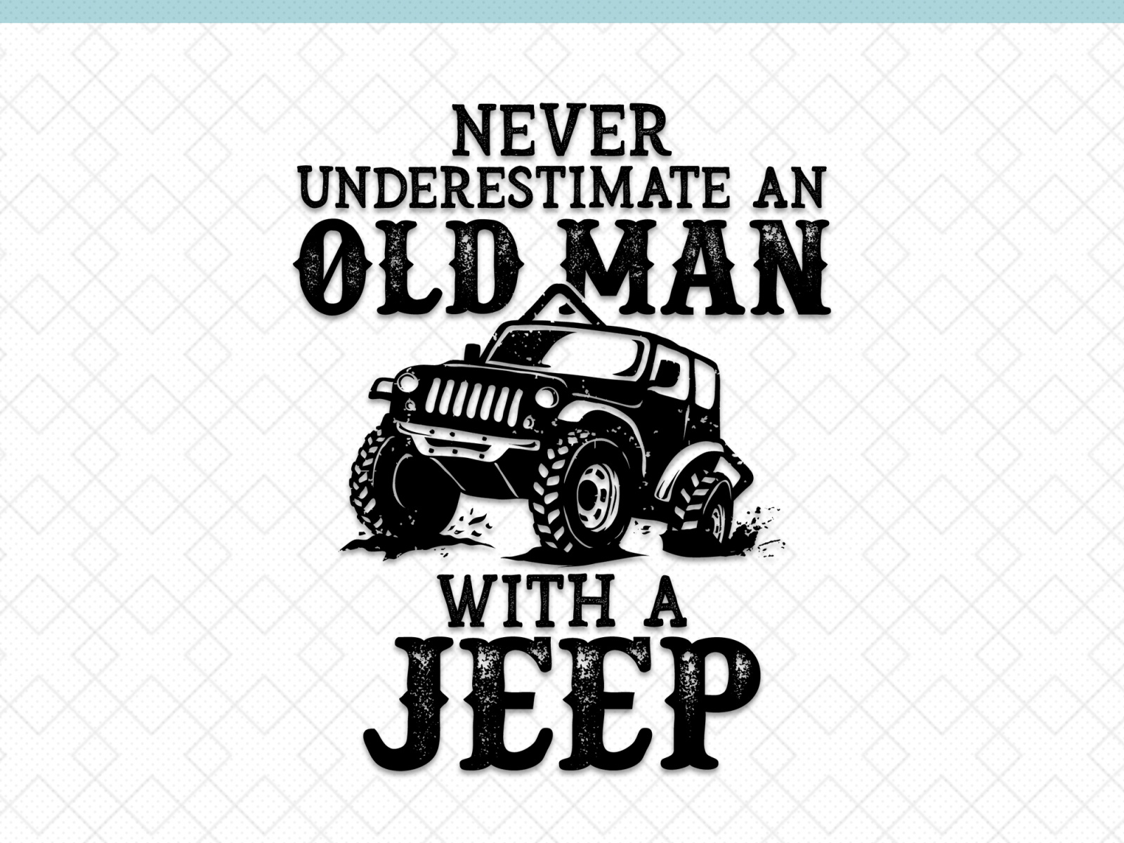 Never Underestimate an Old Man With a Jeep by hkabirs on Dribbble