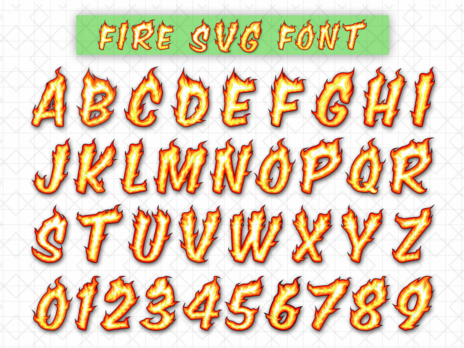 Fire Vector Font | Vector Art by hkabirs on Dribbble