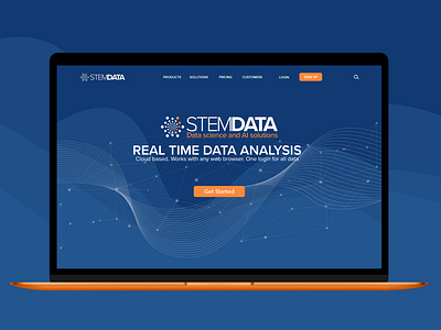 Home page for a data science company. branding data analysis data collection design graphic design logo personal project ui ux ux design website concept