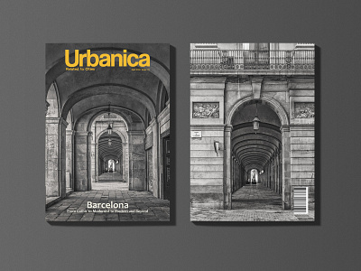 Urbanica architecture magazine cover. architecture barcelona design graphic design magazine magazine cover monochrome personal project photograhy