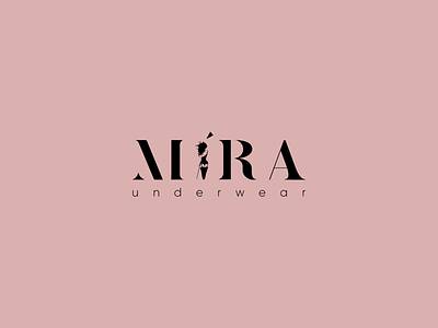 Mira underwear logo adobe illustrator branding design lingerie logo logo design logodesign logofolio logotype ui underwear vector