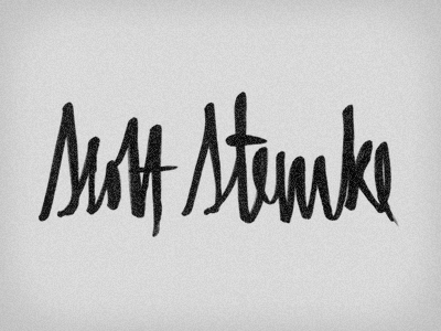 My Signature identity monochromatic signature typography