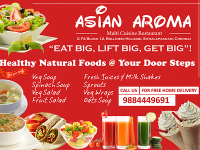 Asian Aroma, Multi Cuisine Restaurant - Branding