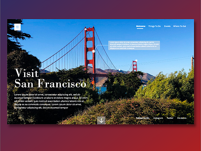 Visit San Francisco design interface san francisco ui ui design ux design web design