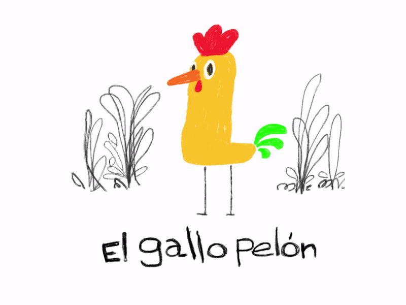 El Gallo Pelón animals animation art branding design doodle illustration logo love