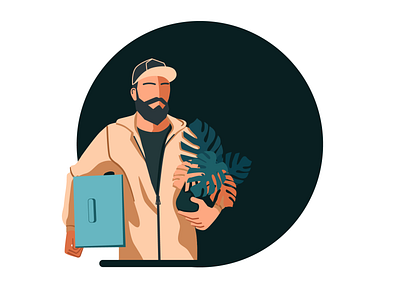 Man art design flat illustration illustrator man vector web