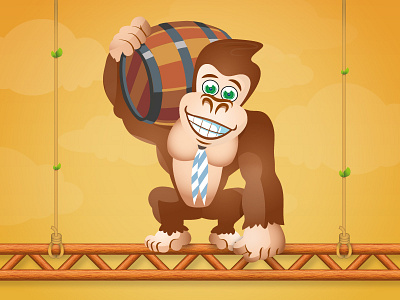 Arcade Monkey arcade belgium donkey festival illustration kong monkey nintendo