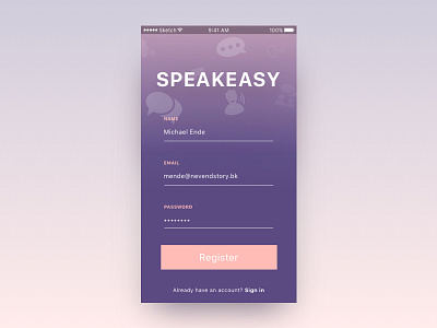 Sign Up dashboard mobile app ui ux web app