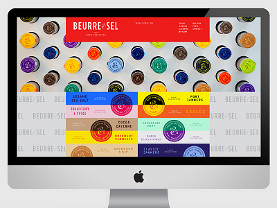 Beurre & Sel Website branding casey martin cookies dorie greenspan new york typography web design