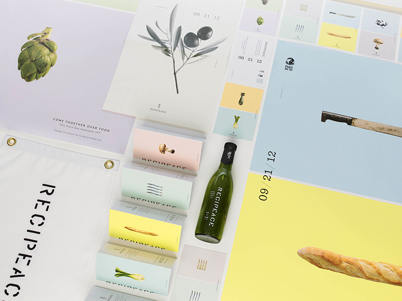 Recipeace casey martin leo burnett recipeace dad white pencil color logo branding typography identity packaging