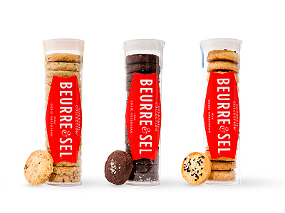 Beurre & Sel Packaging beurre sel casey martin cookies logo monument partners packaging typography