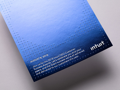 Intuit Customer Success Award - Invitation