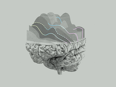 Neuralink - Illustration brain branding color design identity illustration map san francisco science science fiction scientific illustration technology ui ux web