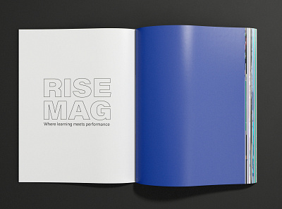 Strivr, RiseMag - Introduction design editorial design graphic design magazine magazine cover rise mag san francisco vr