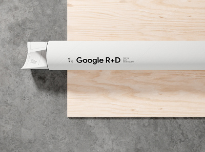 Google R+D branding design google graphic design identity logo logotype packaging poster san francisco silicon valley tech tube typography