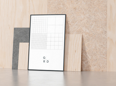Google R+D - Poster branding google grid identity logo