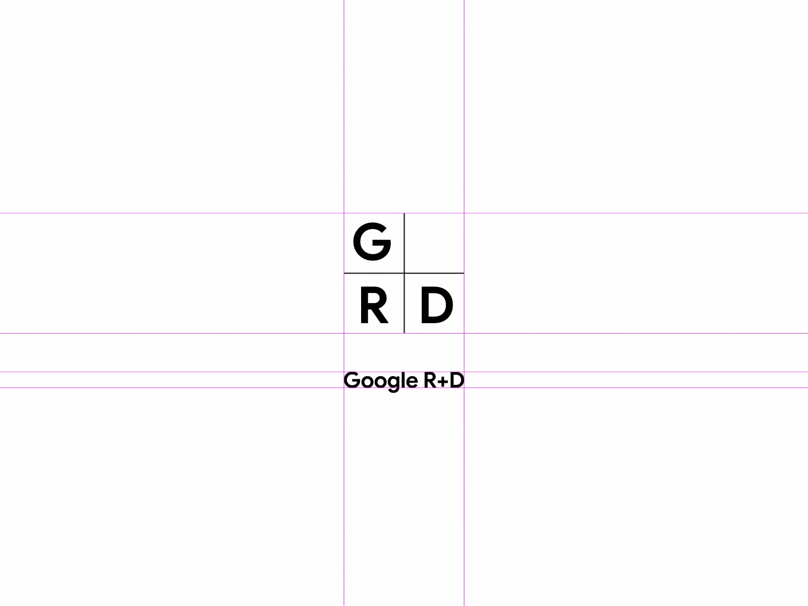 Google R+D animation branding design google graphic design identity lockup logo logomark san francisco typography