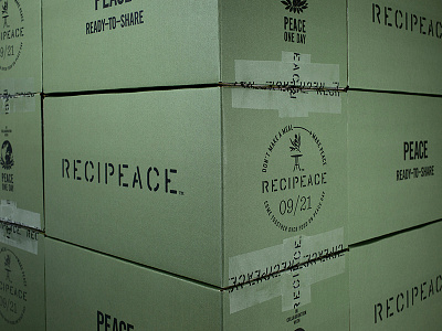 Recipeace Peace Kit branding casey martin color identity leo burnett logo packaging typography