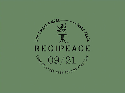 Recipeace Peace Kit branding casey martin chicago icon iconography illustration leo burnett logo typography