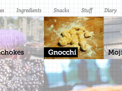 Snacks 'n' Stuff css experiments food grid paper peaspopcorn snacks