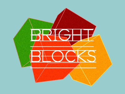 Bright Blocks Logo branding children education logos