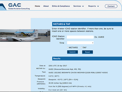 Global Aviation Website Design airlines airports aviation blue light blue web design websites