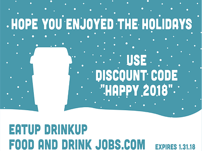 Cold Weather Employer Email Promo blue css email design html promo promos promotions web design