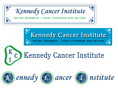 Kennedy Cancer Logo Concepts 1 blue green healthcare logos