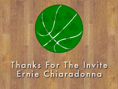 Dribbble Invite Thank You 3 leaf clover basketball dribbble invite green hoops wood