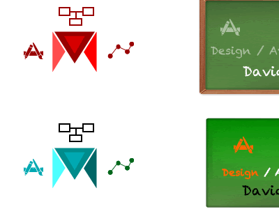Personal Logo Concept Rejects Dribbble Shots aqua branding chalkboards logos marks personal branding red