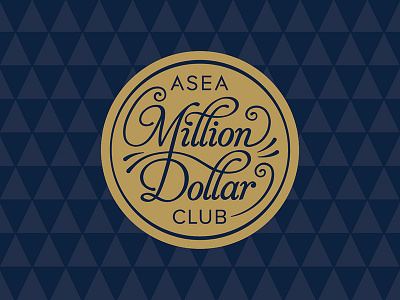 Million Dollar Club Final Logo lettering logo script typography