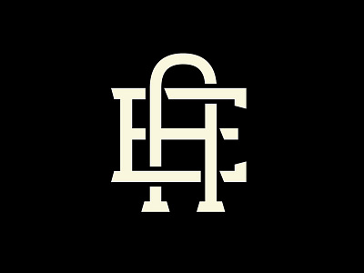 EA Monogram a black and white branding e identity logo monogram typography