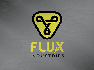 Flux Industries Identity 2015 back to the future branding flux capacitor identity logo movies time travel typogram