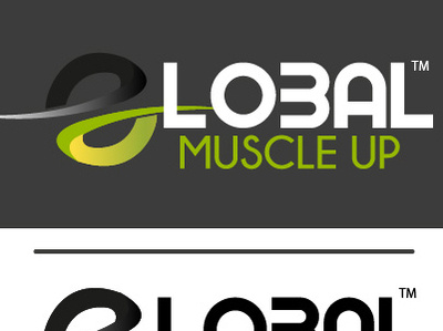Logo Global Muscle Up 01 design logo typography vector