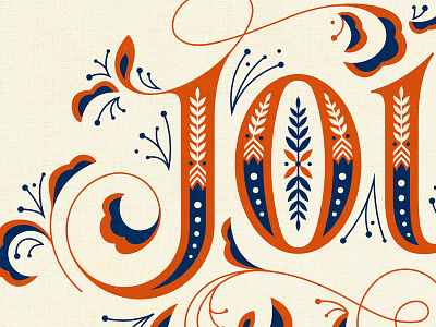 Joy Print illustration lettering typography
