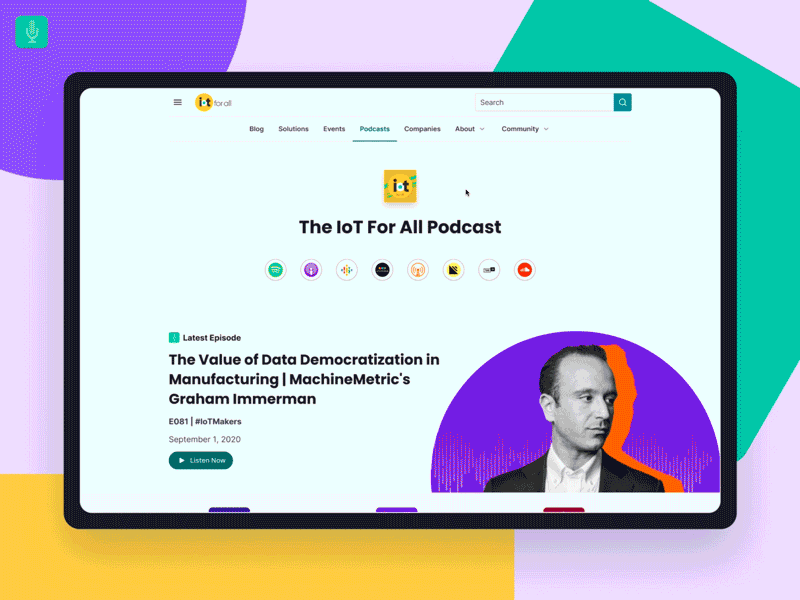Welcome to Our New Podcast Experience Page! podcast ui design webdesign