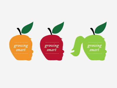Logo elements fruit logo silhouette