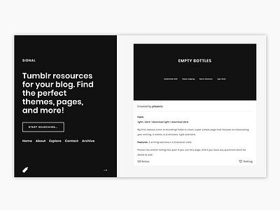 Blog Theme 01 clean debut design minimal simple web design