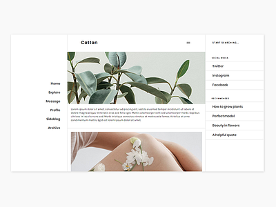 Blog Theme 02 clean debut design minimal simple tumblr tumblr theme twitter web design