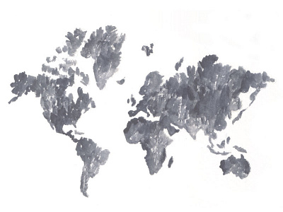 World Map Watercolor Sketch map sketch watercolor world