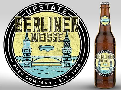 Berliner weisse label beer berlin bottle lockup logo package packaging