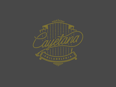 Cayetana band crest identity line logo pennsylvania philadelphia
