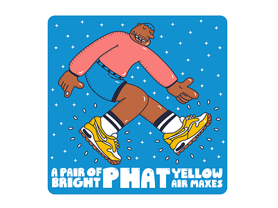 Bright Phat Yellow Air Maxes - Illustration