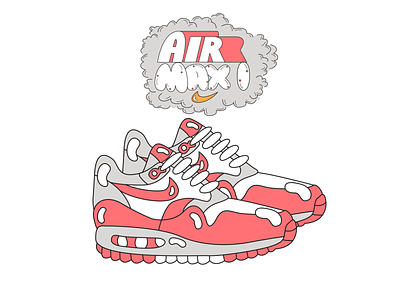 AIR MAX DAY 2019 - Nike Air Max 1 Illustration drawing illustration sneakers typogaphy