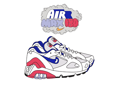 AIR MAX DAY 2019 - Nike Air Max 180 Illustration drawing illustration sneakers typogaphy