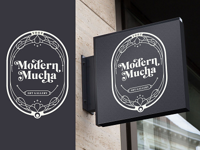 Modern Mucha Sign