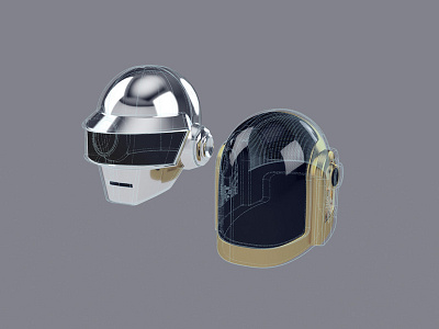 Daft Punk for web 3d daftpunk design flat graphicdesign illustration ui ux